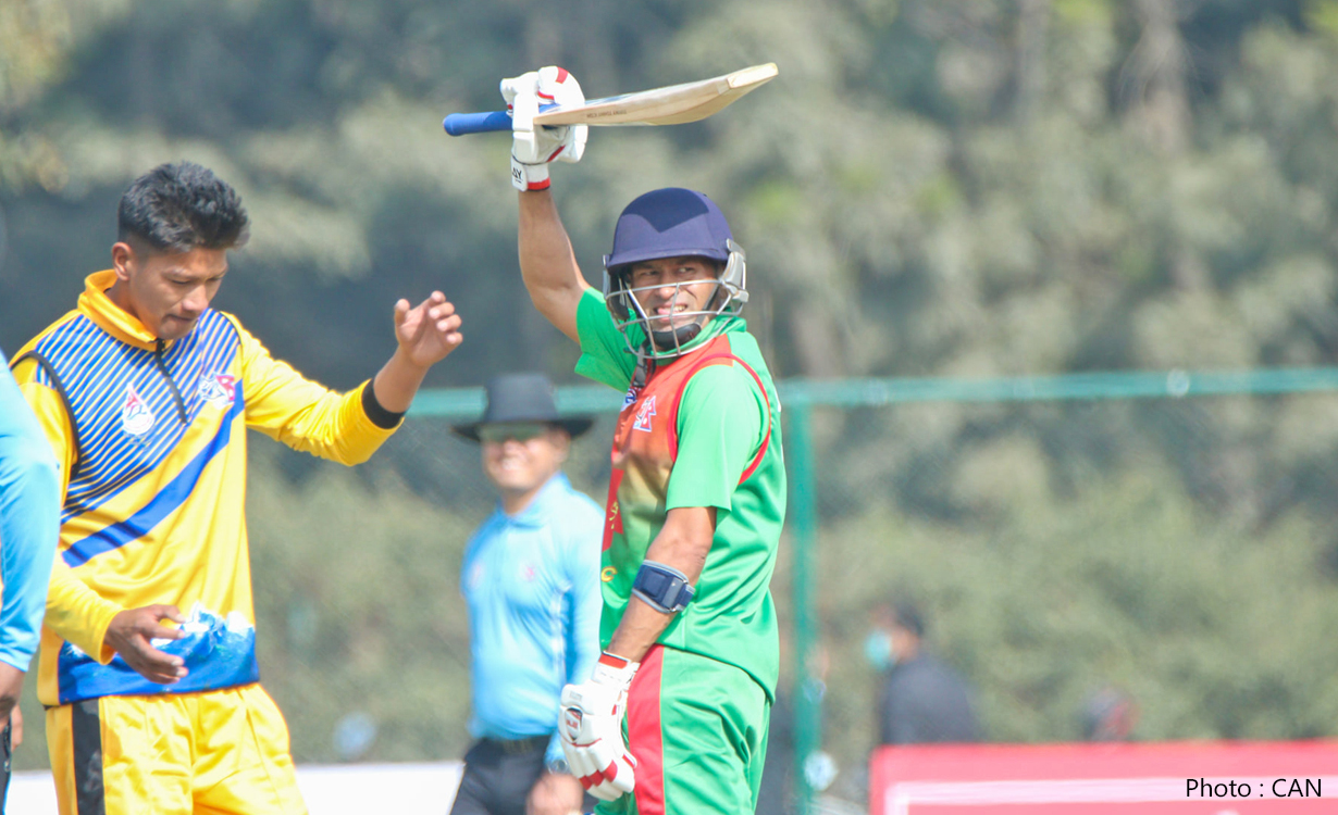 प्रधानमन्त्री कप: आर्मीको विजयी सुरुवात, विनोदले हाने शतक