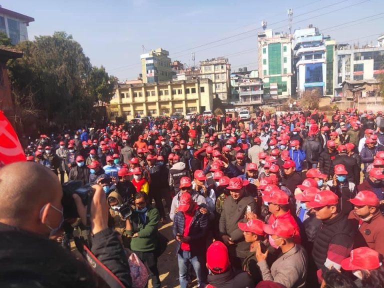 प्रचण्ड-माधव पक्षको मार्चपास