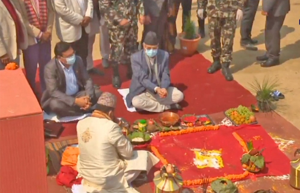 सुनकोशी-मरिन डाइभर्सन आयोजनाको शिलान्यास