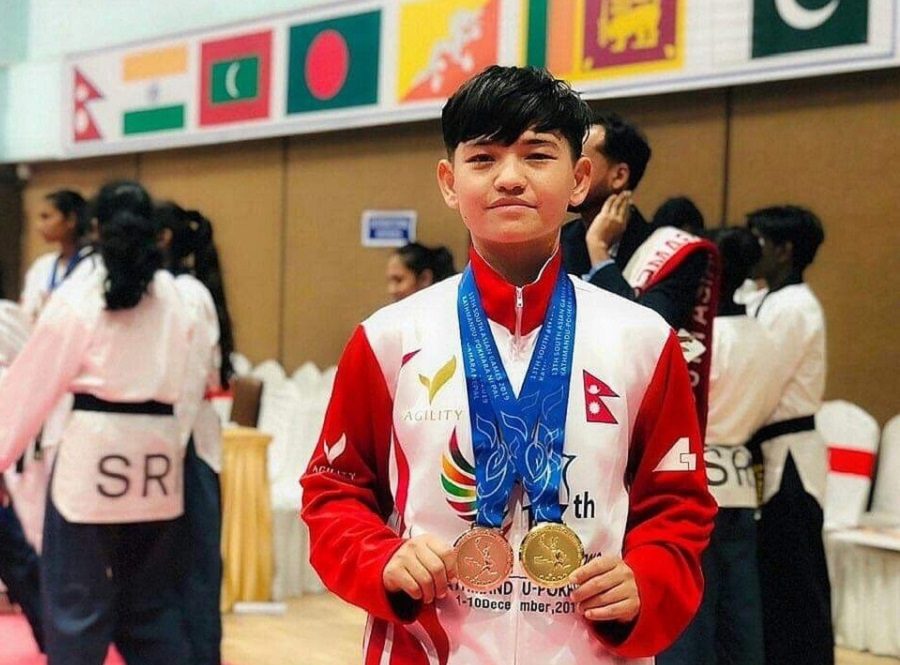 पार्वती गुरुङलाई  तेक्वान्दोमा स्वर्ण पदक