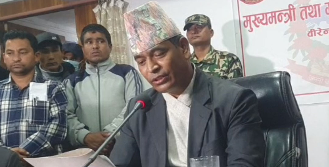 कर्णाली प्रदेशका मुख्यमन्त्री शाहीद्वारा राजीनामा