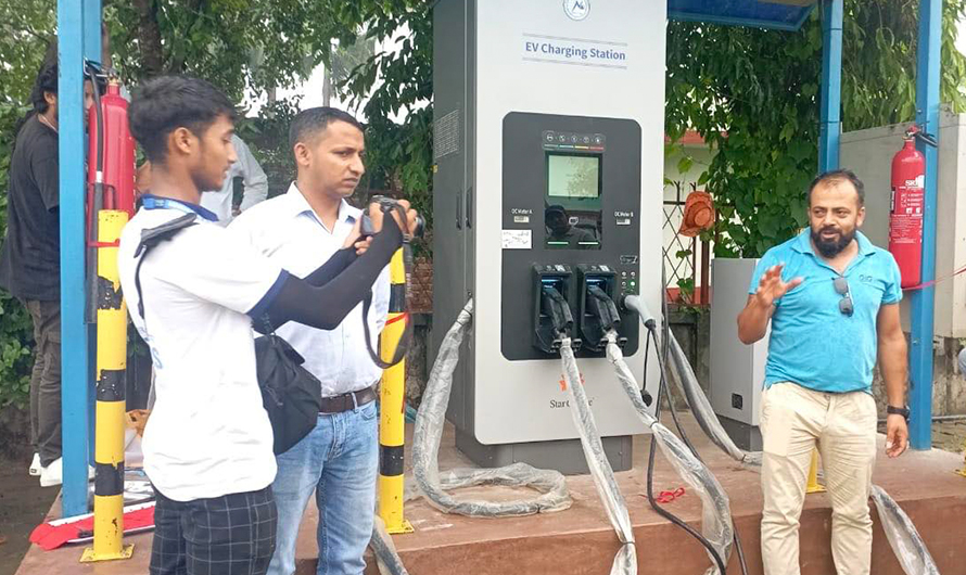 विद्युतीय सवारी चार्जिङ स्टेशन सञ्चालनमा